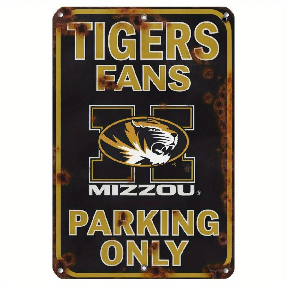Missouri Tigers Parking Only Iron Sign Classic Design Suitable For Wall And Bar Decoration A Perfect Choice For The Living Room