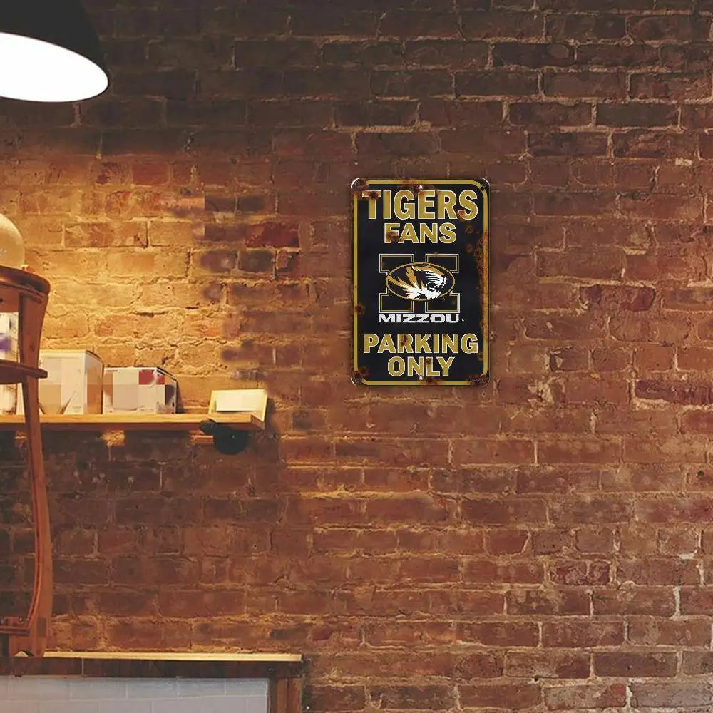 Missouri Tigers Parking Only Iron Sign Classic Design Suitable For Wall And Bar Decoration A Perfect Choice For The Living Room