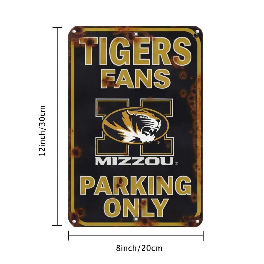 Missouri Tigers Parking Only Iron Sign Classic Design Suitable For Wall And Bar Decoration A Perfect Choice For The Living Room