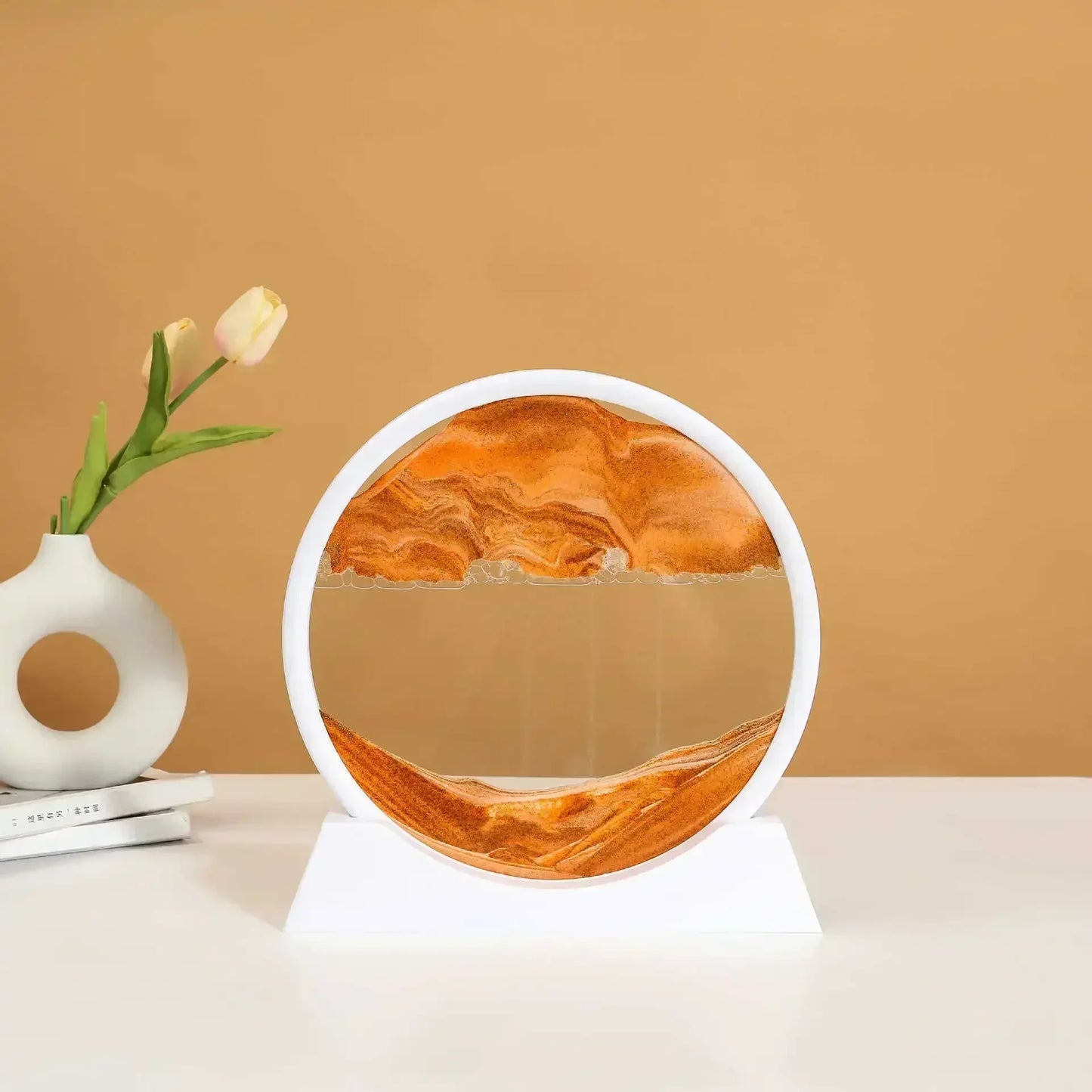 Sandscape Moving Sand Art Frame Flowing Sand 3D Dynamic Liquid Hourglass Quicksand Kinetic Sand Painting Office Home Decor Gifts