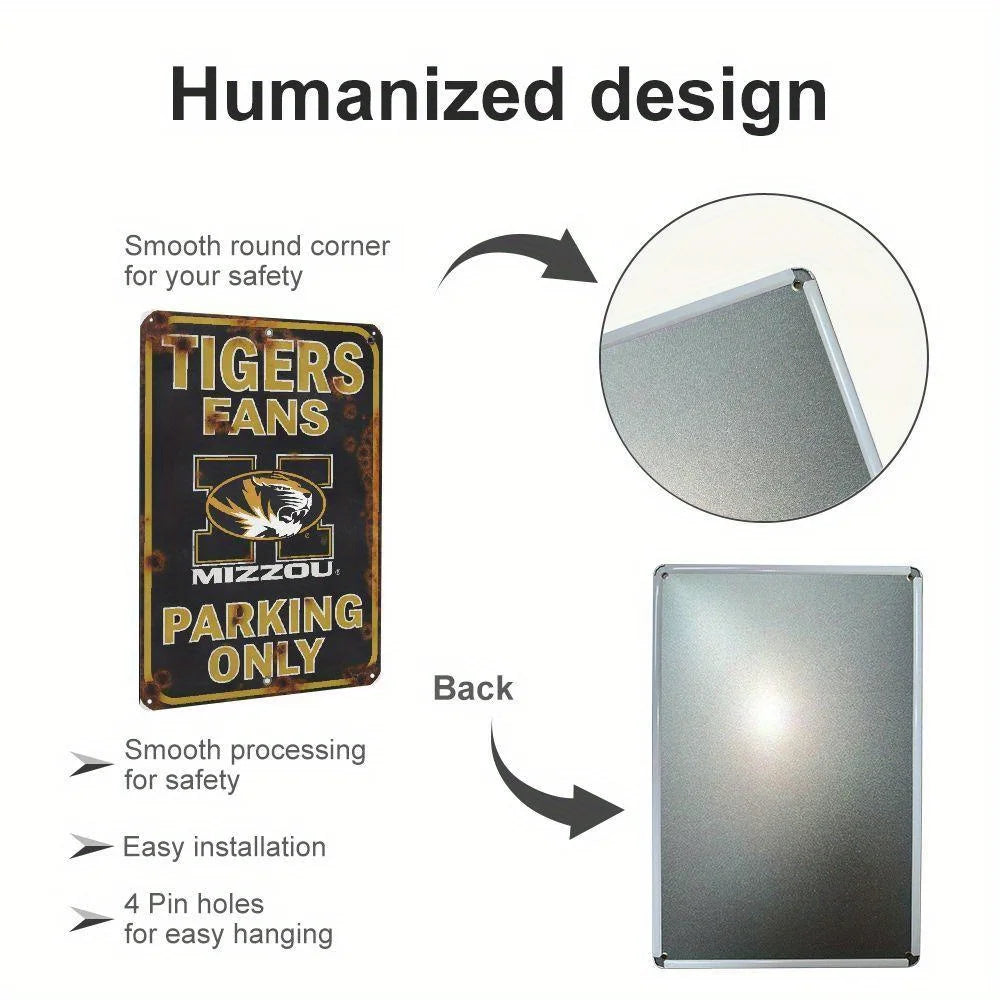 Missouri Tigers Parking Only Iron Sign Classic Design Suitable For Wall And Bar Decoration A Perfect Choice For The Living Room